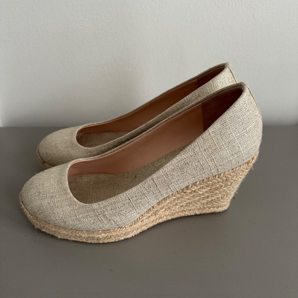 J CREW Seville Canvas Espadrille Wedges - Picture 3 of 8